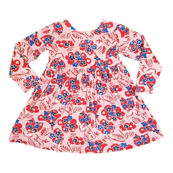 Hanna Adersson Girls  Dress Girls 6/7 100% Cotton Floral - Picture 2 of 4